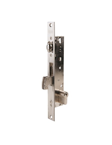 Cerradura embutir carpintería metálica TESA ASSA ABLOY modelo 2246 Distancia entre eje de llave y extremo de puerta 25 MM