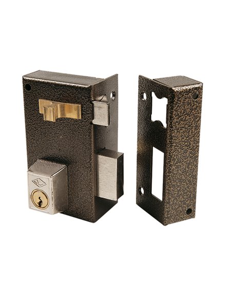Cerradura sobreponer CVL modelo 156A derecha Distancia entre eje de llave y extremo de puerta 45 MM