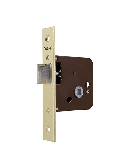 Picaportes embutir madera YALE modelo 650 60mm. 5 unidades Acabado/s Latonado