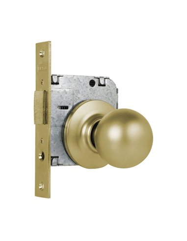 Cerradura pomos TESA ASSA ABLOY modelo 3920 Acabado/s Latonado pulido