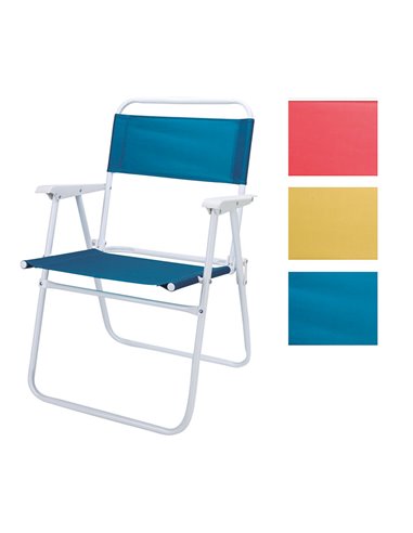 Silla de playa plegable con brazos