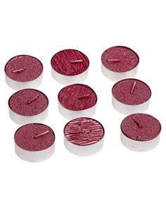 Pack 9 minivelas Tealight ø 3,8 cm Color Rojo