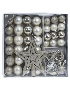 Kit decoración Navidad 45 piezas surtidas Color Visón
