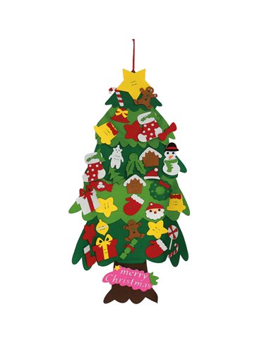 Árbol de navidad para pared con velcro