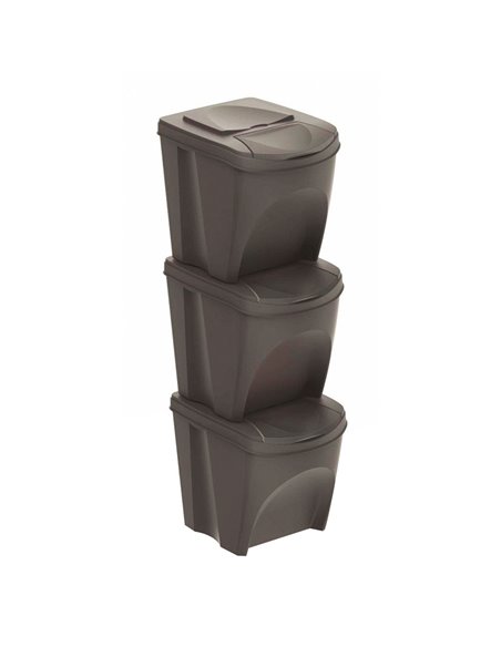 Set 3 cubos reciclaje