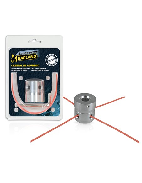 Cabezal de aluminio universal GARLAND para desbrozadoras