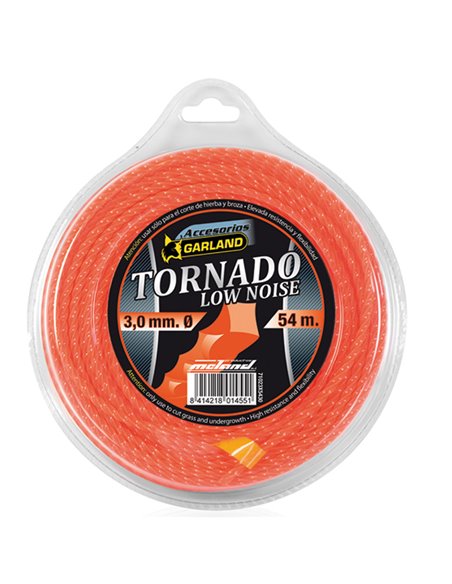 Hilo de nilón GARLAND Tornado en espiral para desbrozadoras Longitud rollo 54 M