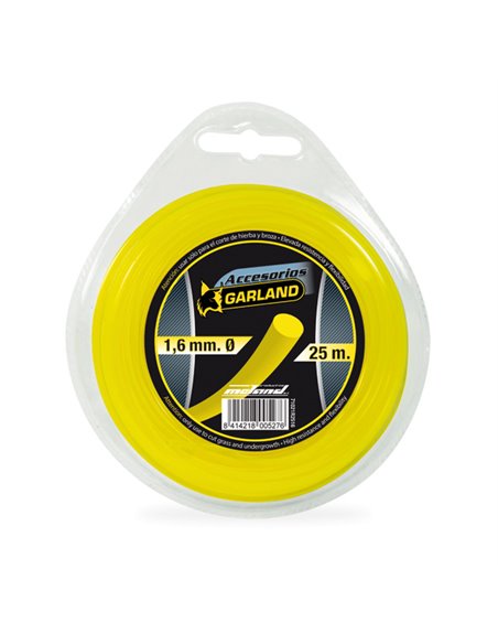 Hilo de nilón GARLAND para cortabordes y desbrozadoras Longitud rollo 81 M