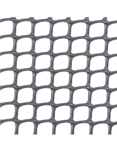 Malla plástica cuadrada NORTENE Gris 300 gr/m2 Luz malla apox. 1x1 CM