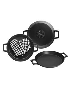 Paellera INOXIBAR serie Absolut Black Diámetro 36 CM