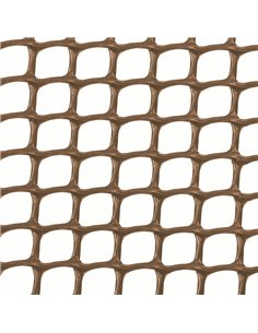 Malla plástica cuadrada INTERMÁS cuadro 1x1 Color Marrón