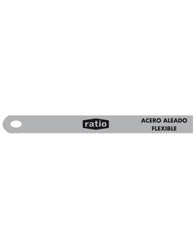 Hoja sierra acero aleado flexible RATIO. 100 unidades