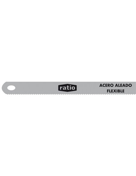 Hoja sierra acero aleado flexible RATIO. 100 unidades