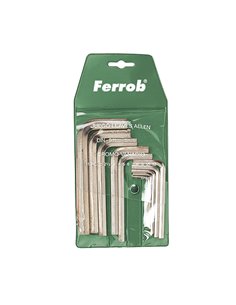 Juego 11 llaves acodadas Allen FERROB