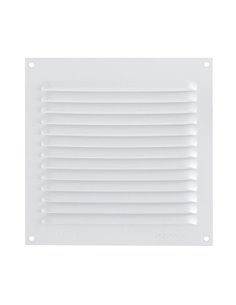 Rejilla de ventilación sin mosquitera FEPRE aluminio blanco  5 unidades Dimensiones 15x15 CM
