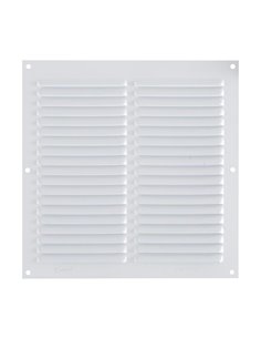 Rejilla de ventilación sin mosquitera FEPRE aluminio blanco  5 unidades Dimensiones 20x20 CM
