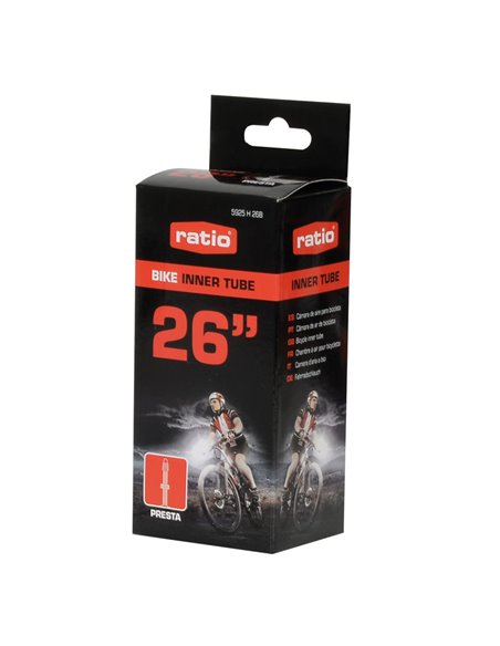 Cámara de aire para bicicletas RATIO presta. 5 unidades Pulgadas 26-27,5 IN